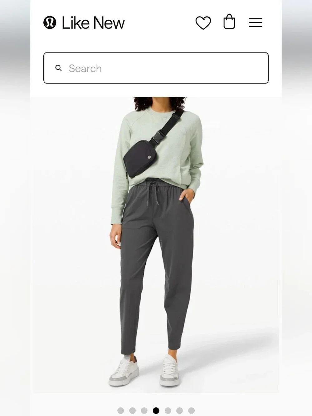 lululemon athletica Charcoal Gray Drawstring Joggers